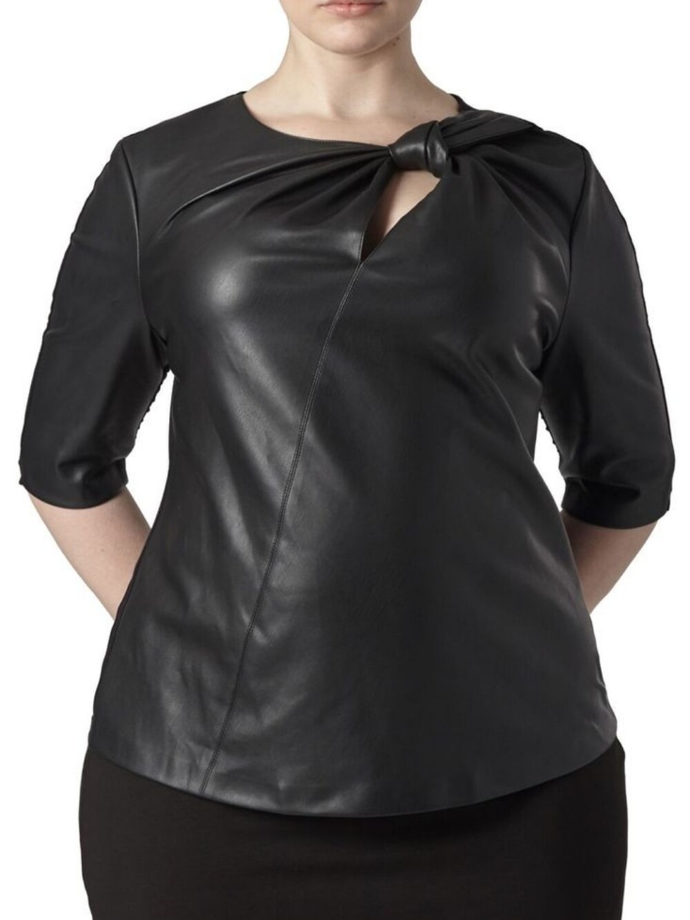 Universal Standard Savio Faux Leather Front Top